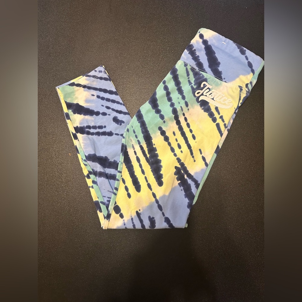Tie-Dye Leggings with Logo